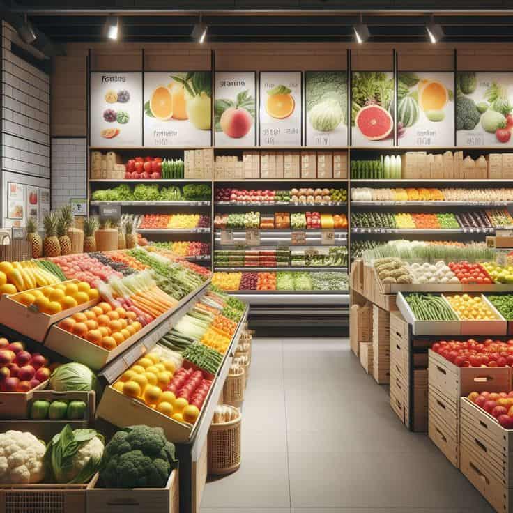 Thi công cửa hàng rau củ sạch trọn gói giá rẻ