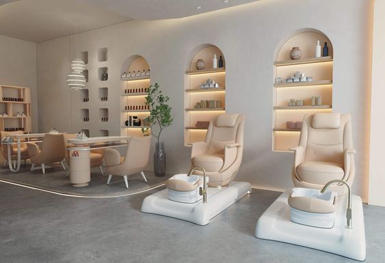 Thi Công Cửa Hàng Spa Thiết Kế Hiện Đại 2 Mẫu thi công cửa hàng spa thu hút khách hàng
