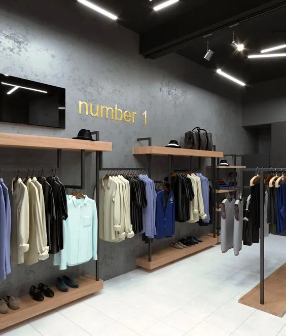Thi công cửa hàng thời trang nam chỉ với 50 triệu 4 Mẫu thi công cửa hàng thời trang nam đẹp hiện nay