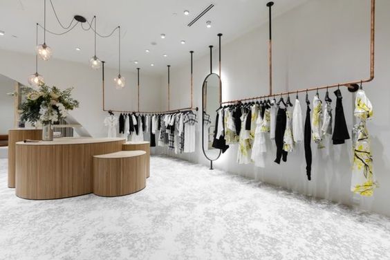 Thi Công Cửa Hàng Thời Trang Nữ 7 Mẫu Hiện Đại Và Sang Trọng 10 Mẫu thi công cửa hàng thời trang nữ đẹp hiện nay