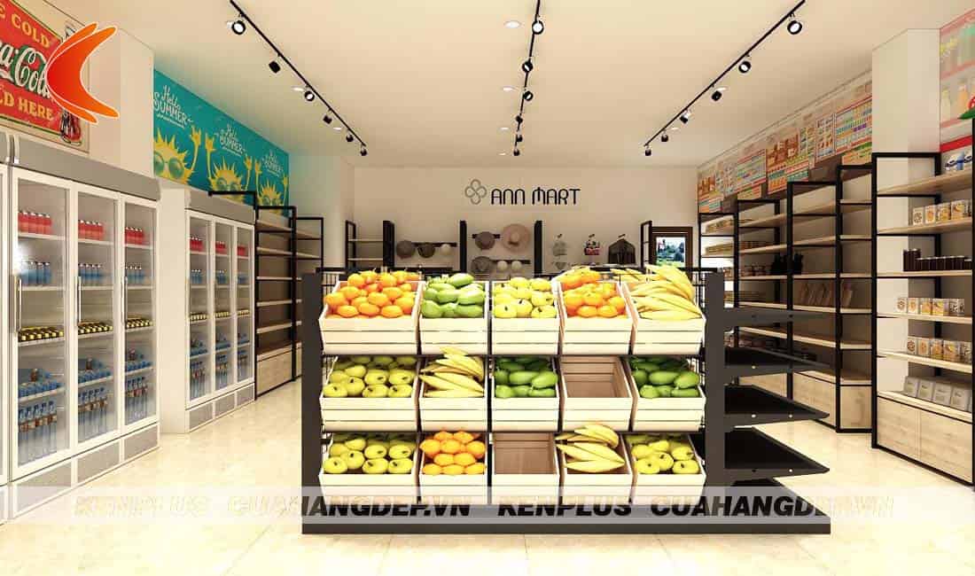 Mẫu thiết kế ấn tượng cho cửa hàng tiện lợi