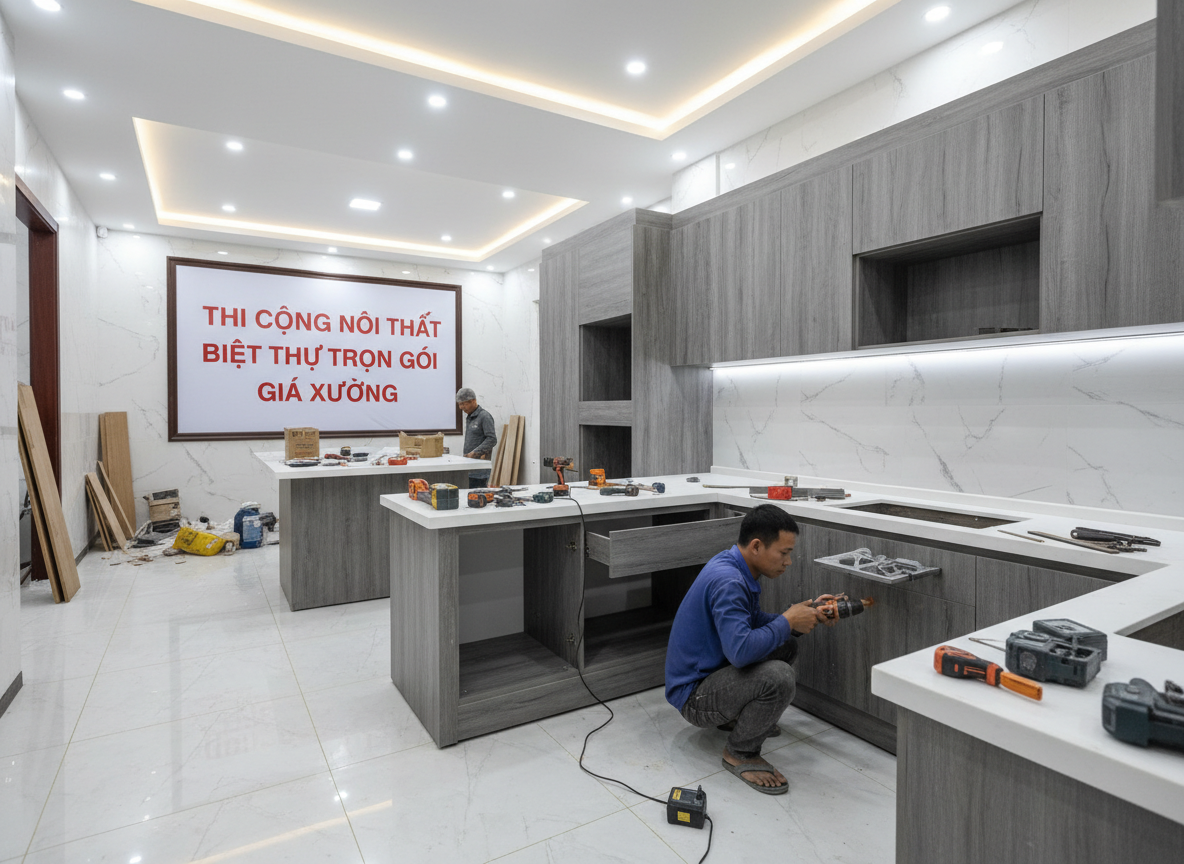 Thi Cong Noi That Biet Thu Gia Xuong 01