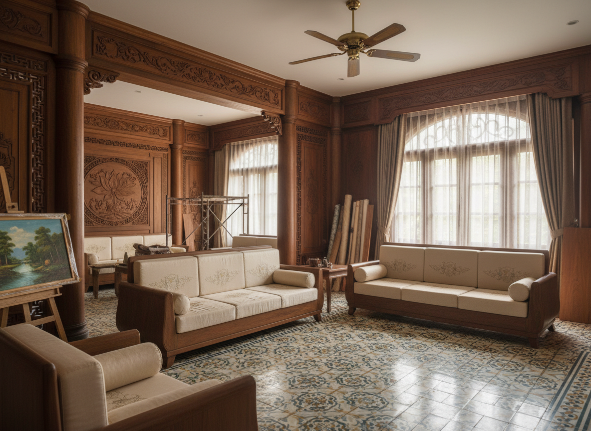 Thi Cong Noi That Biet Thu Ha Noi 05