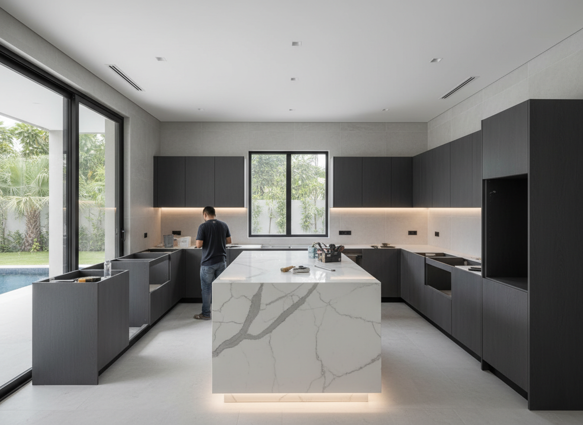 Thi Cong Noi That Biet Thu Resort 06