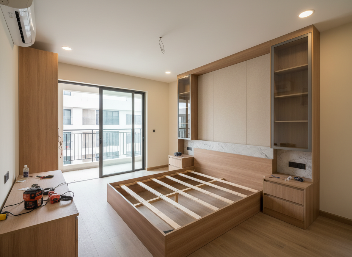 Thi Cong Noi That Can Ho 2 Phong Ngu 06 Thi Cong Noi That Can Ho 2 Phong Ngu 06