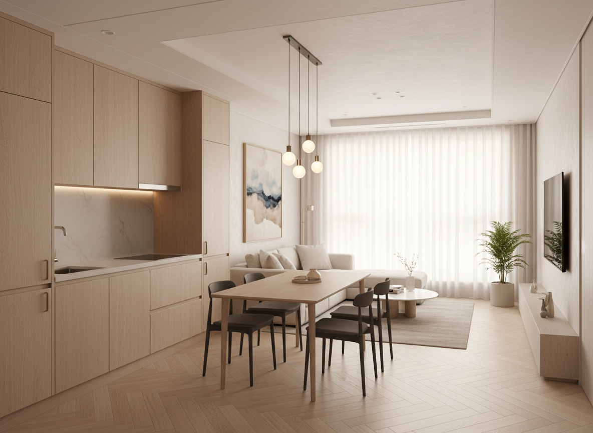 Thi Cong Noi That Chung Cu Phong Cach Han 06