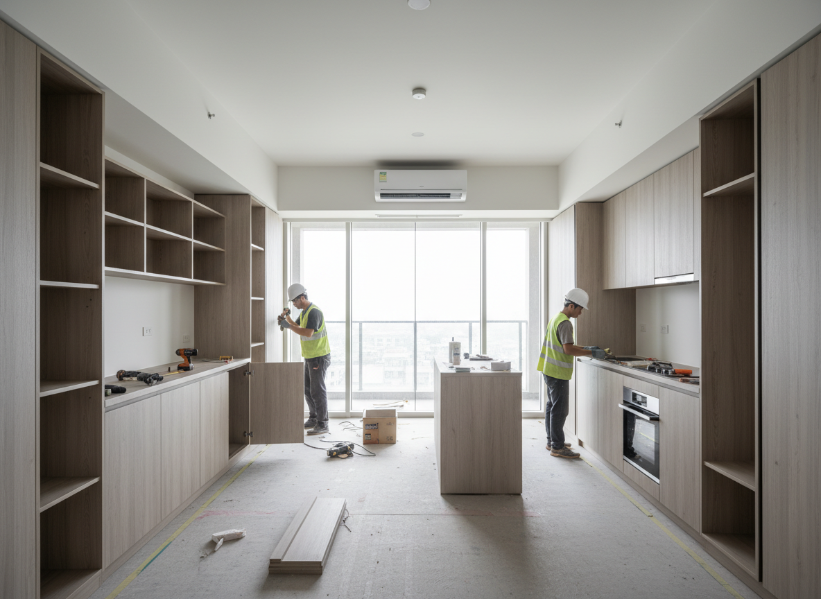 Thi Cong Noi That Nha Chung Cu Tron Goi 02