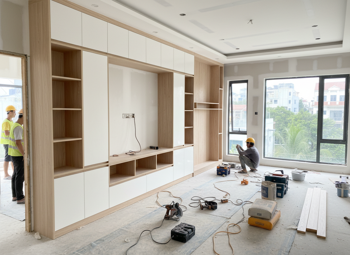 Thi Cong Noi That Nha Pho Binh Thanh 05 Thi Cong Noi That Nha Pho Binh Thanh 05