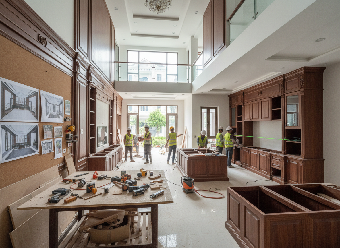 Thi Cong Noi That Nha Pho Go Vap 01