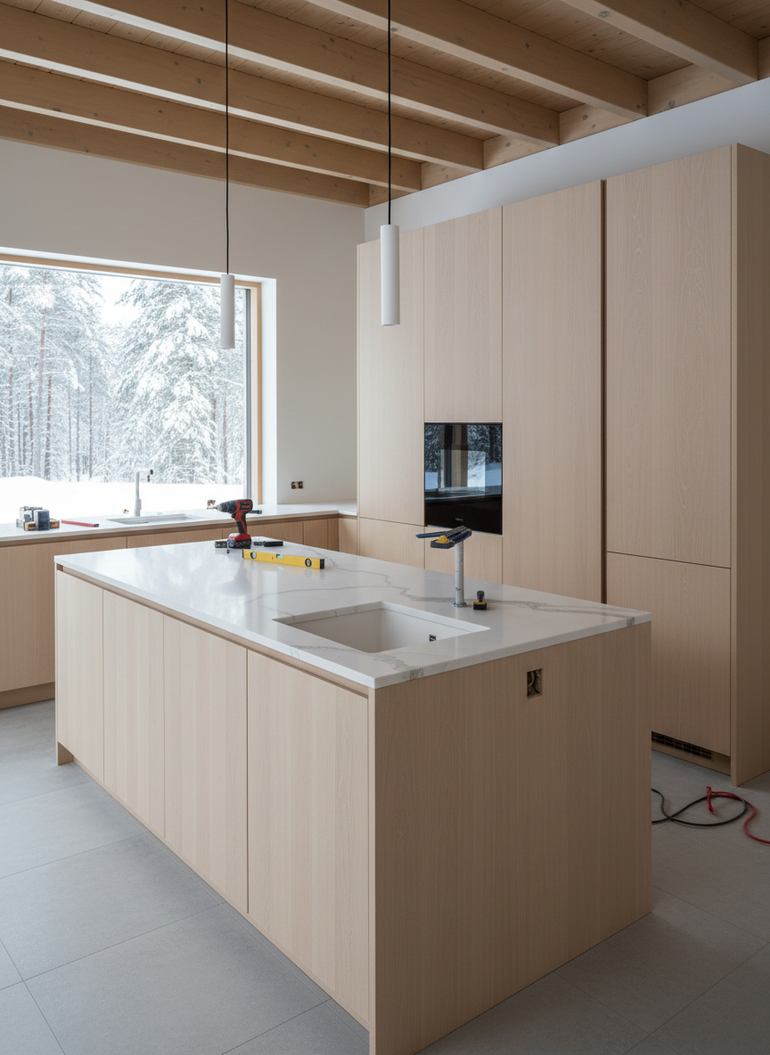 Thi Cong Noi That Nha Pho Phong Cach Bac Au 04