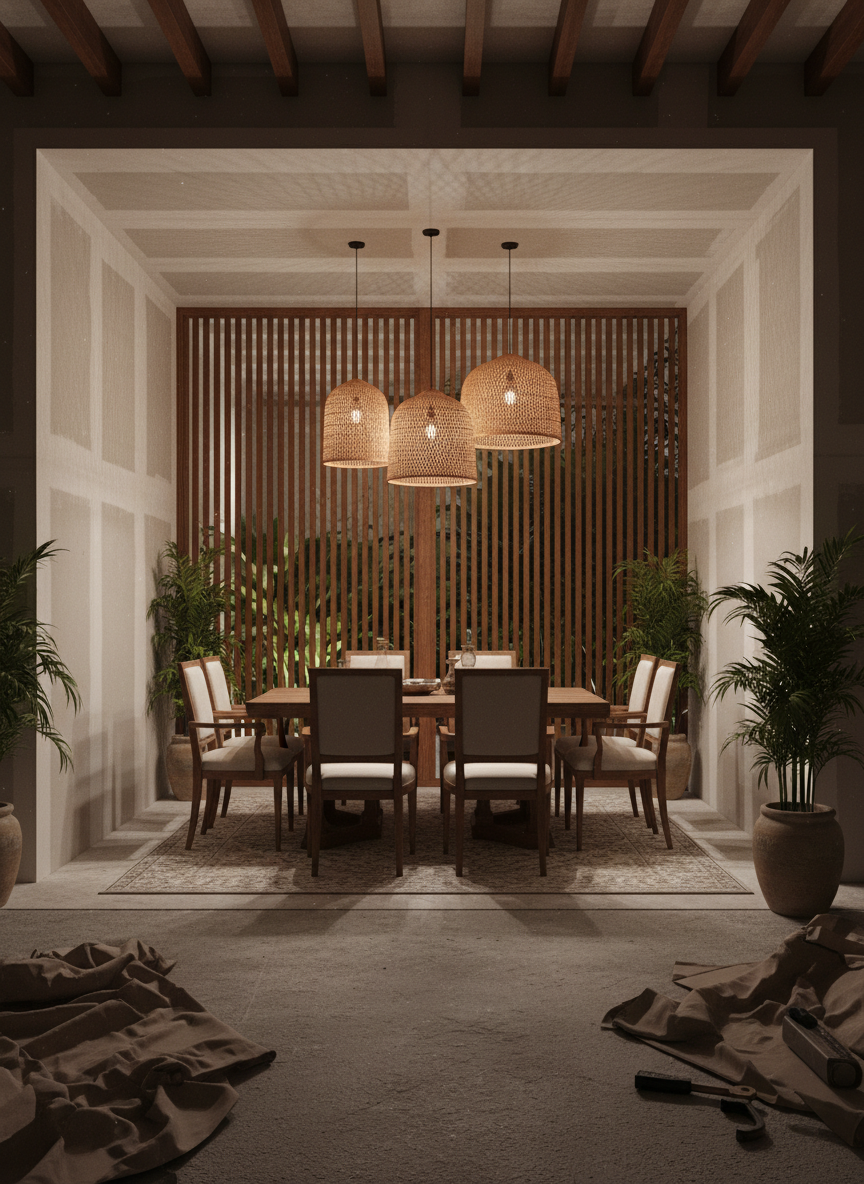 Thi Cong Noi That Nha Pho Phong Cach Indochine 03