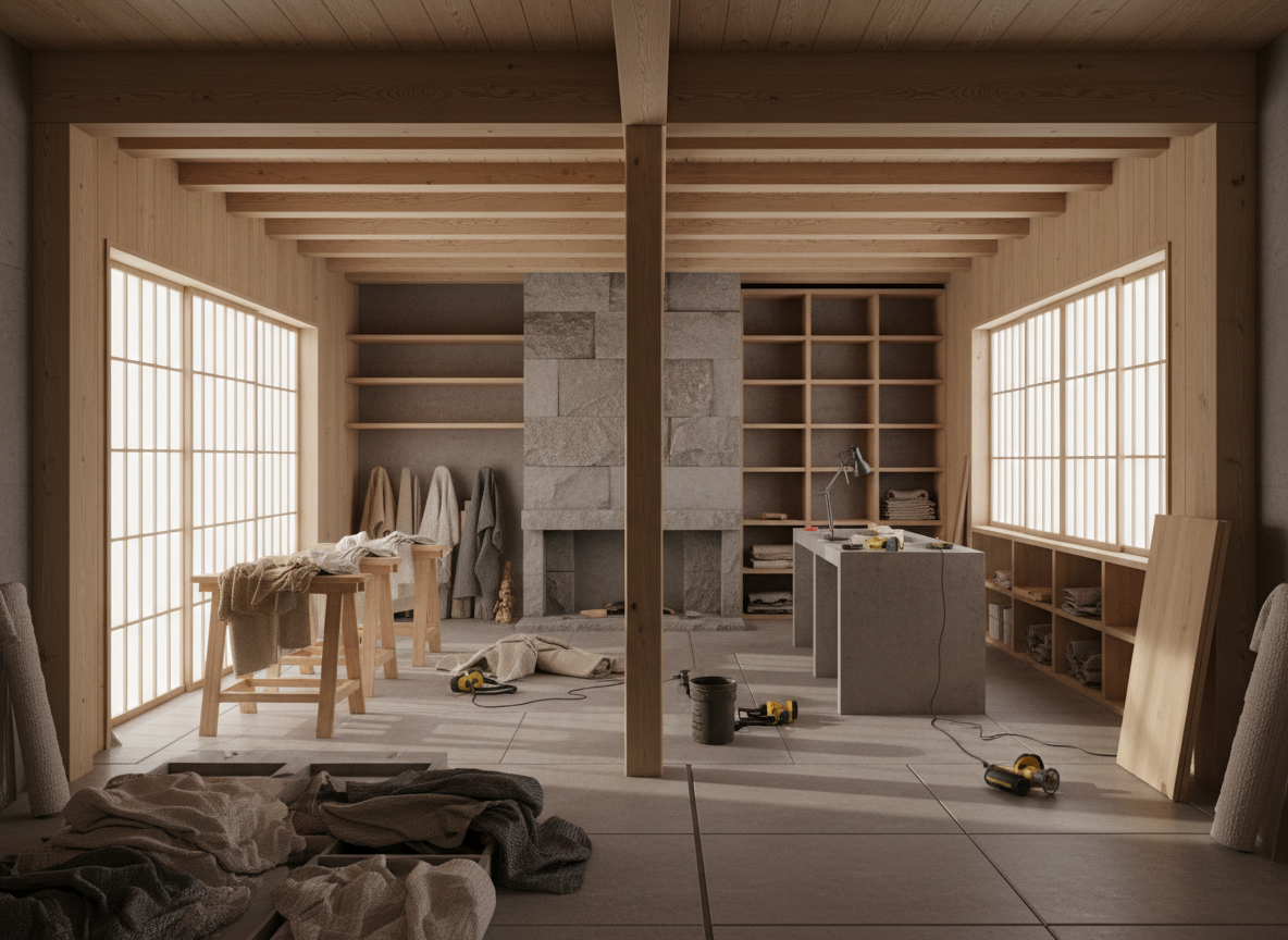 Thi Cong Noi That Nha Pho Phong Cach Japandi 03 Thi Cong Noi That Nha Pho Phong Cach Japandi 03