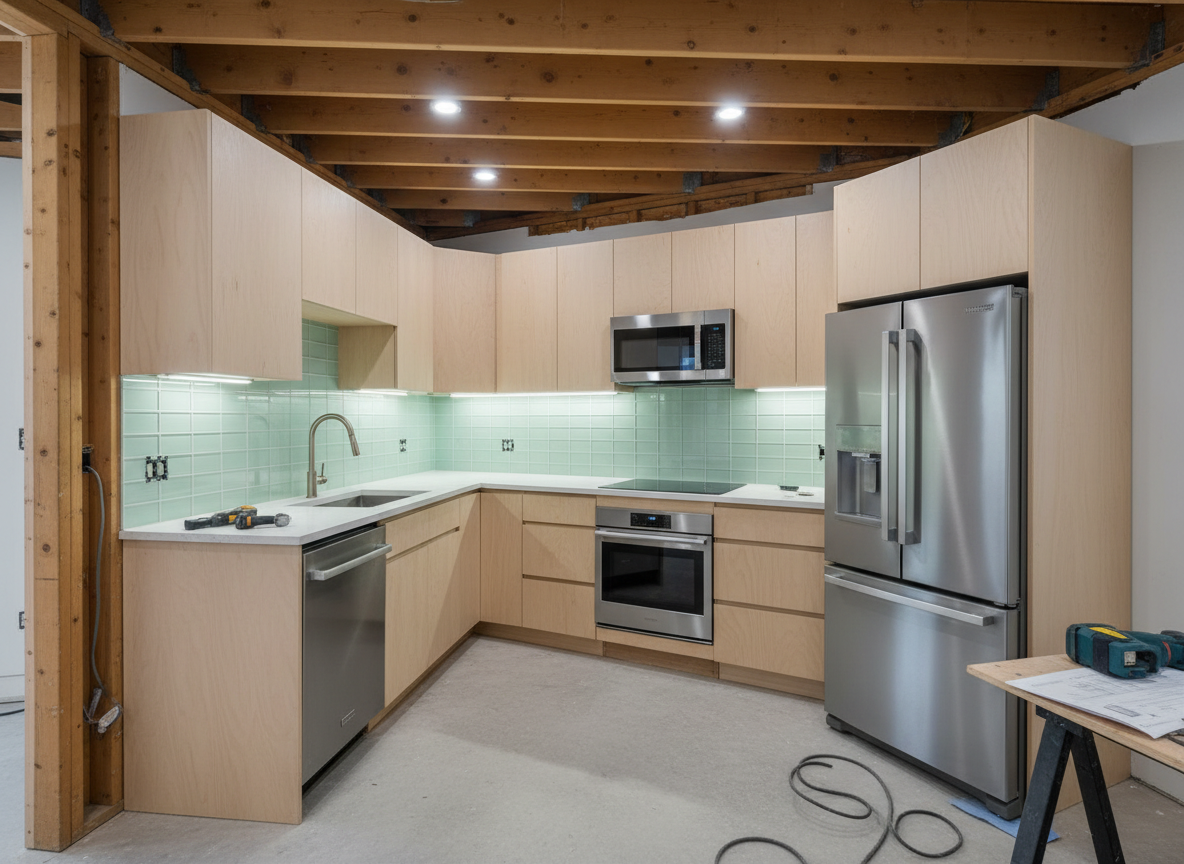 Thi Cong Noi That Phong Bep Nha Pho 1