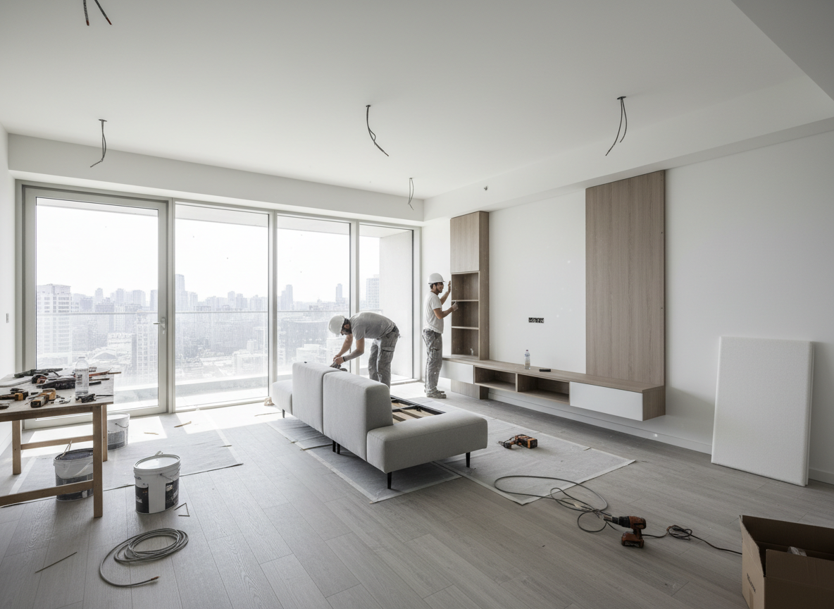 Thi Cong Noi That Phong Khach Chung Cu 02 Thi Cong Noi That Phong Khach Chung Cu 02