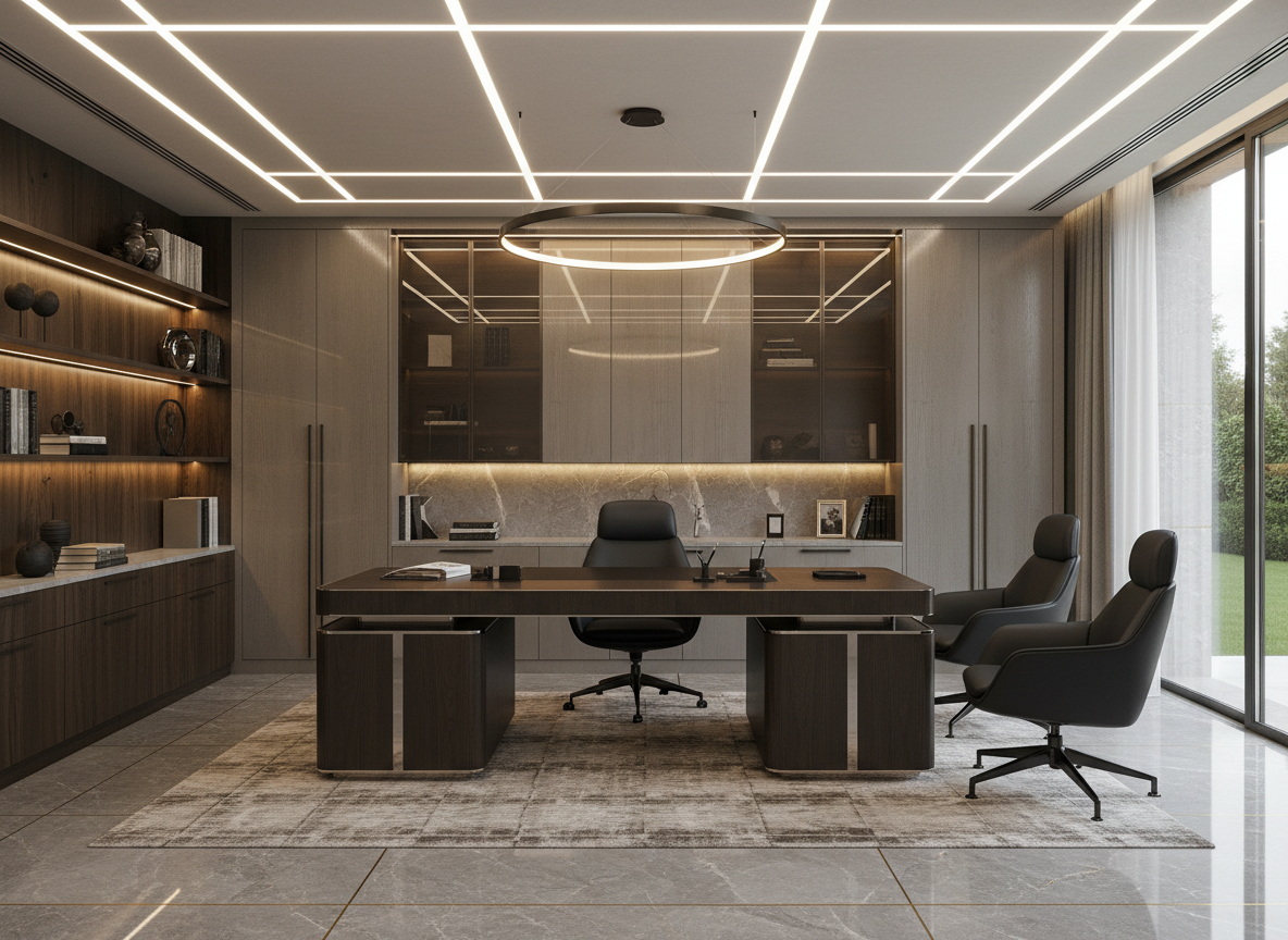 Thi Cong Noi That Phong Lam Viec Biet Thu 01