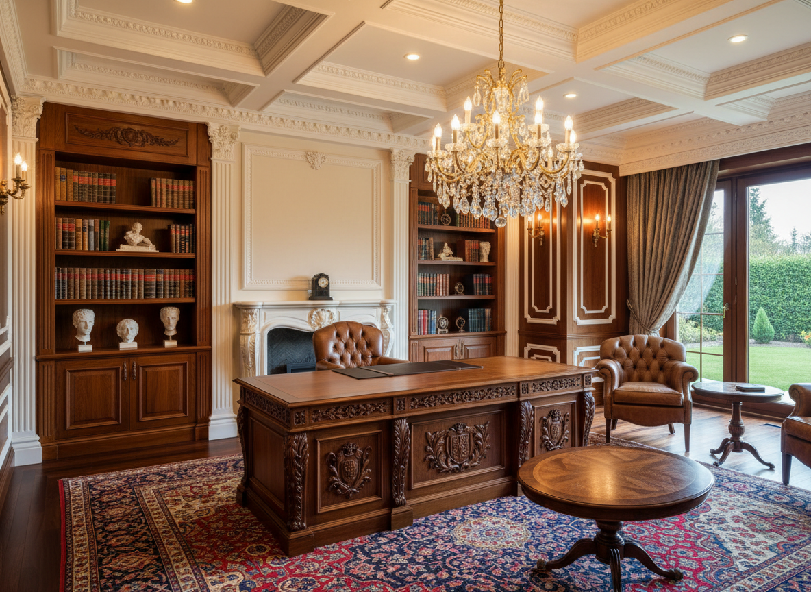 Thi Cong Noi That Phong Lam Viec Biet Thu 04