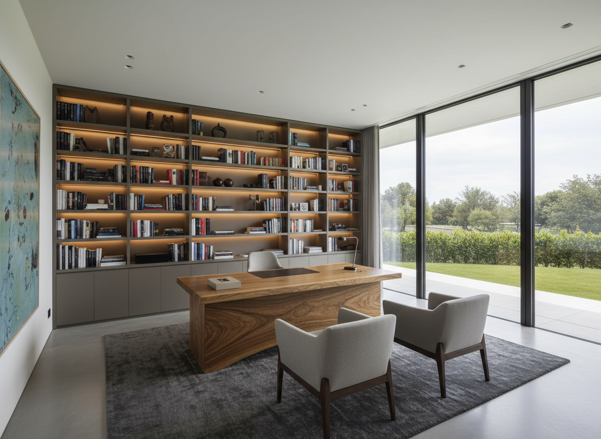 Thi Cong Noi That Phong Lam Viec Biet Thu 07