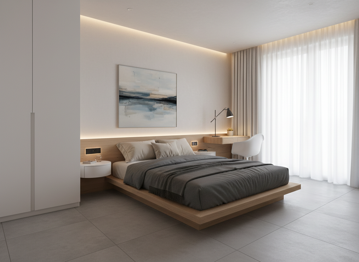 Thi Cong Noi That Phong Ngu Chung Cu 06