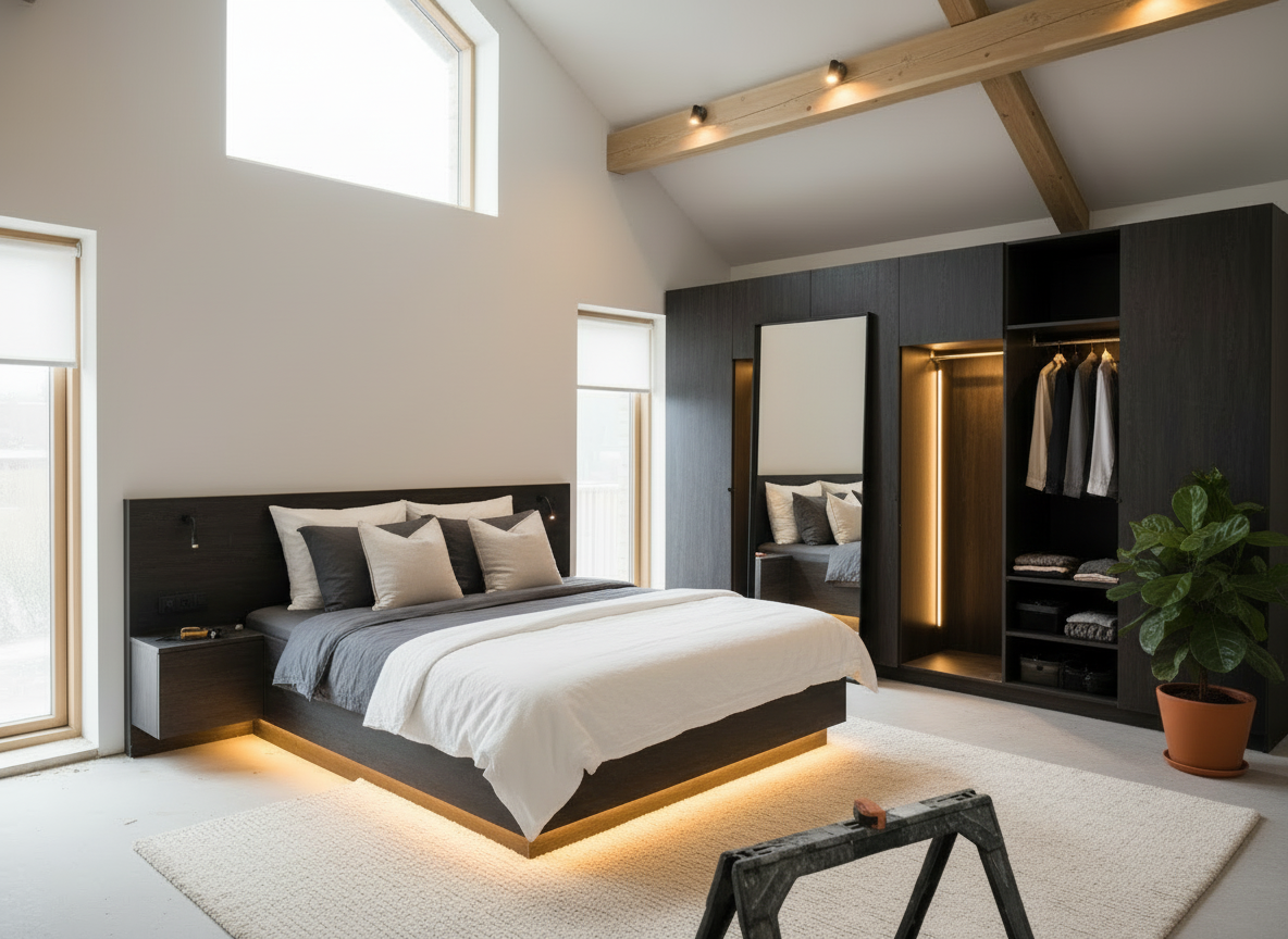 Thi Cong Noi That Phong Ngu Nha Pho 1