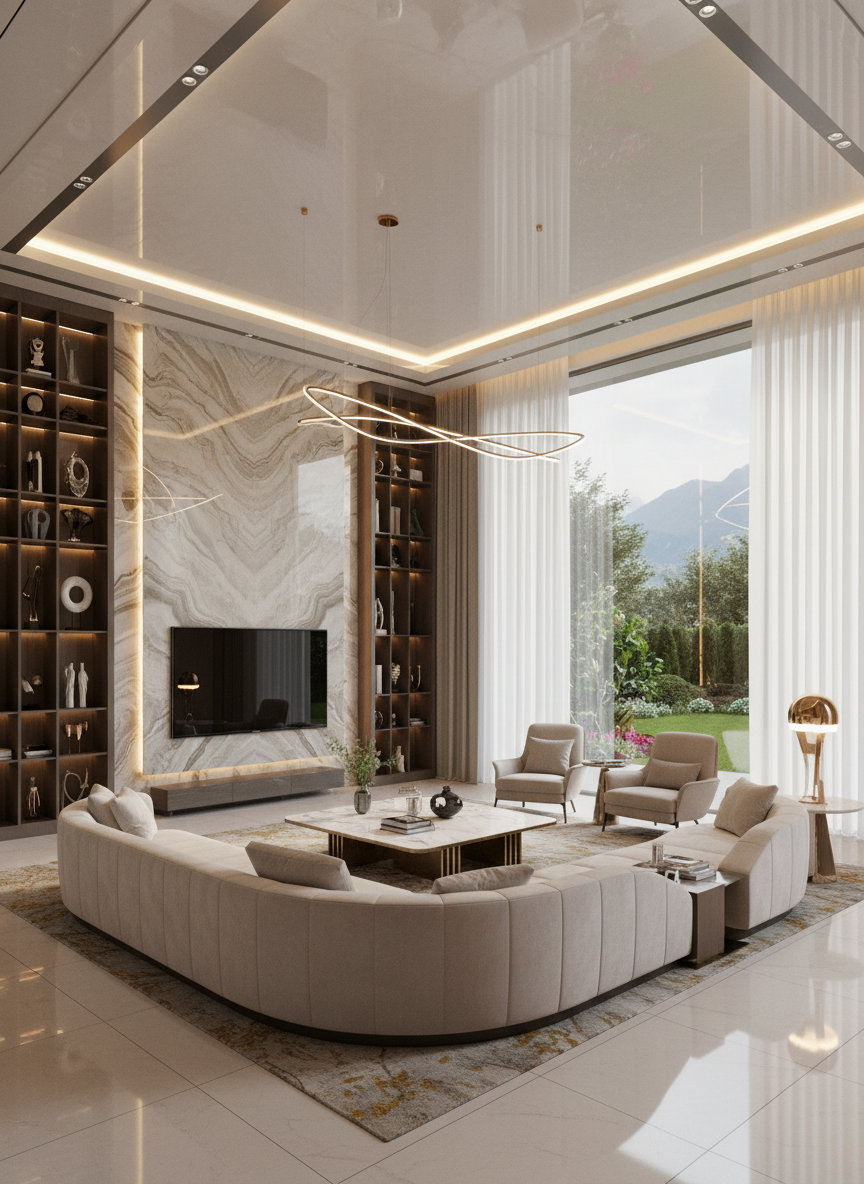 Thi Cong Noi That Phong Sinh Hoat Chung Biet Thu 06