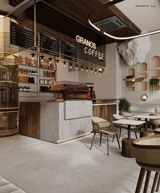 Mẫu thi công quán cafe đẹp và sang trọng
