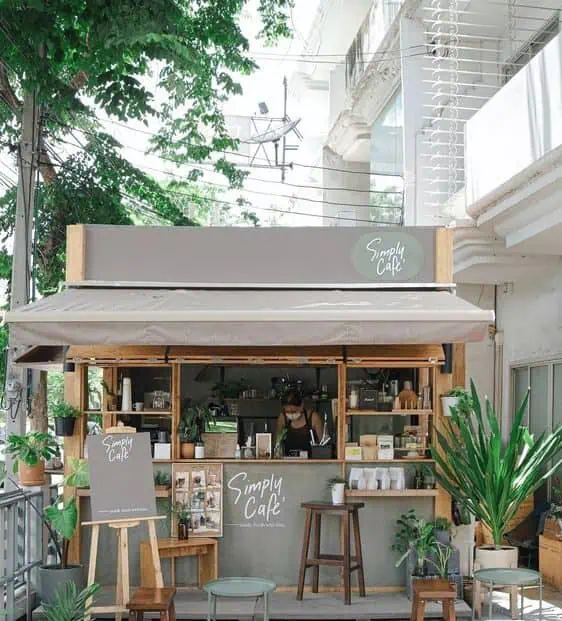 Thi Công Quán Cafe Đường Phố Với Các Mẫu Thiết Kế Mới Nhất 2 Mẫu thi công quán cafe đường phố phong cách tự nhiên