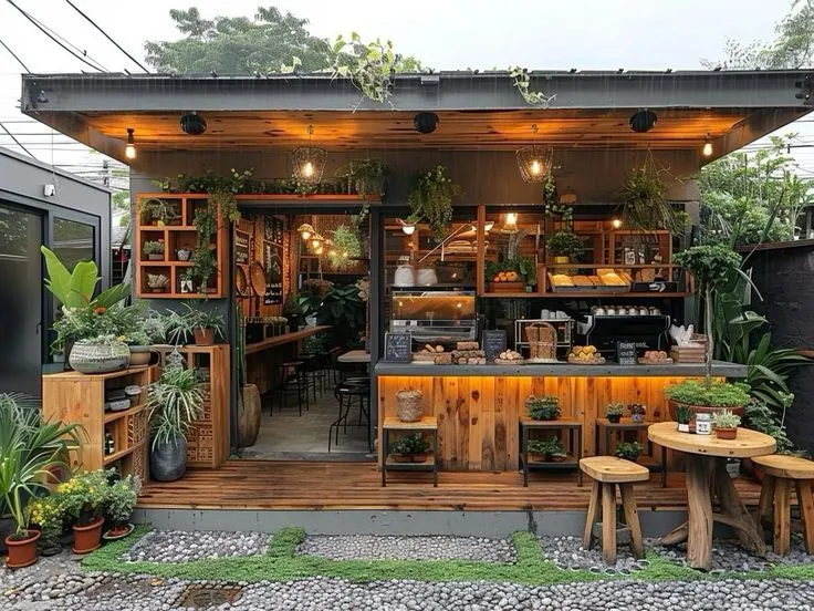 Thi Công Quán Cafe Đường Phố Với Các Mẫu Thiết Kế Mới Nhất 6 Mẫu thi công quán cafe đường phố đẹp và sang trọng