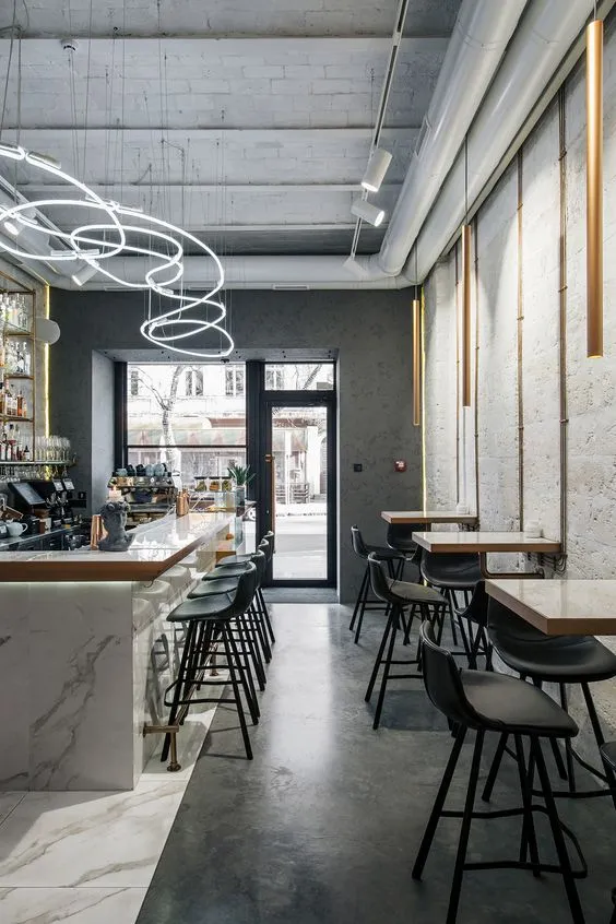 Thi công quán cafe hiện đại được yêu thích nhất 2 Thi công quán cafe hiện đại đẹp