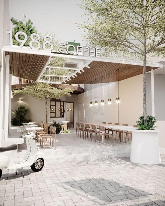 Những mẫu thi công quán cafe hiện đại