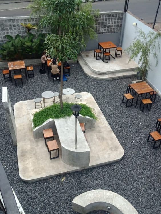 Thi công quán cafe ngoài trời trọn gói giá rẻ
