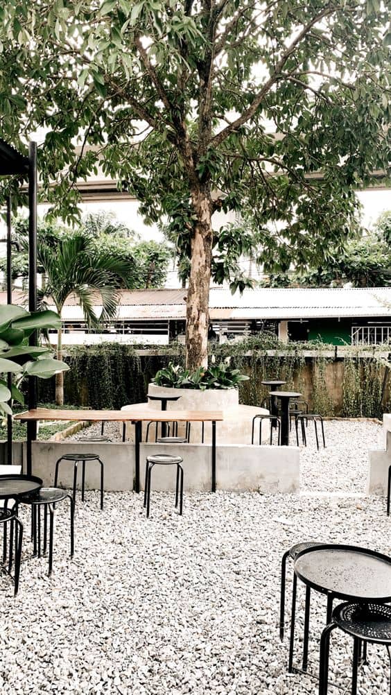 Những mẫu thi công quán cafe ngoài trời sang trọng