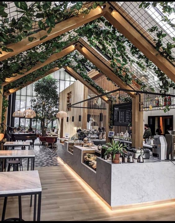 Mẫu thi công quán cafe ngoài trời trọn gói