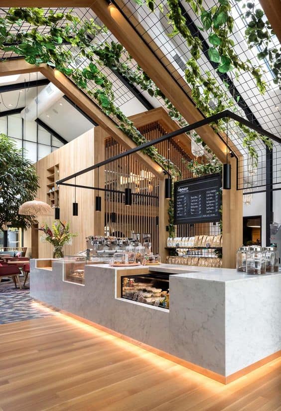 Mẫu thi công quán cafe ngoài trời sang trọng