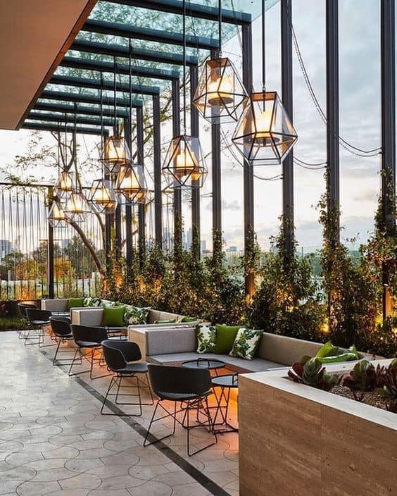 Mẫu thi công quán cafe ngoài trời đẹp và sang trọng