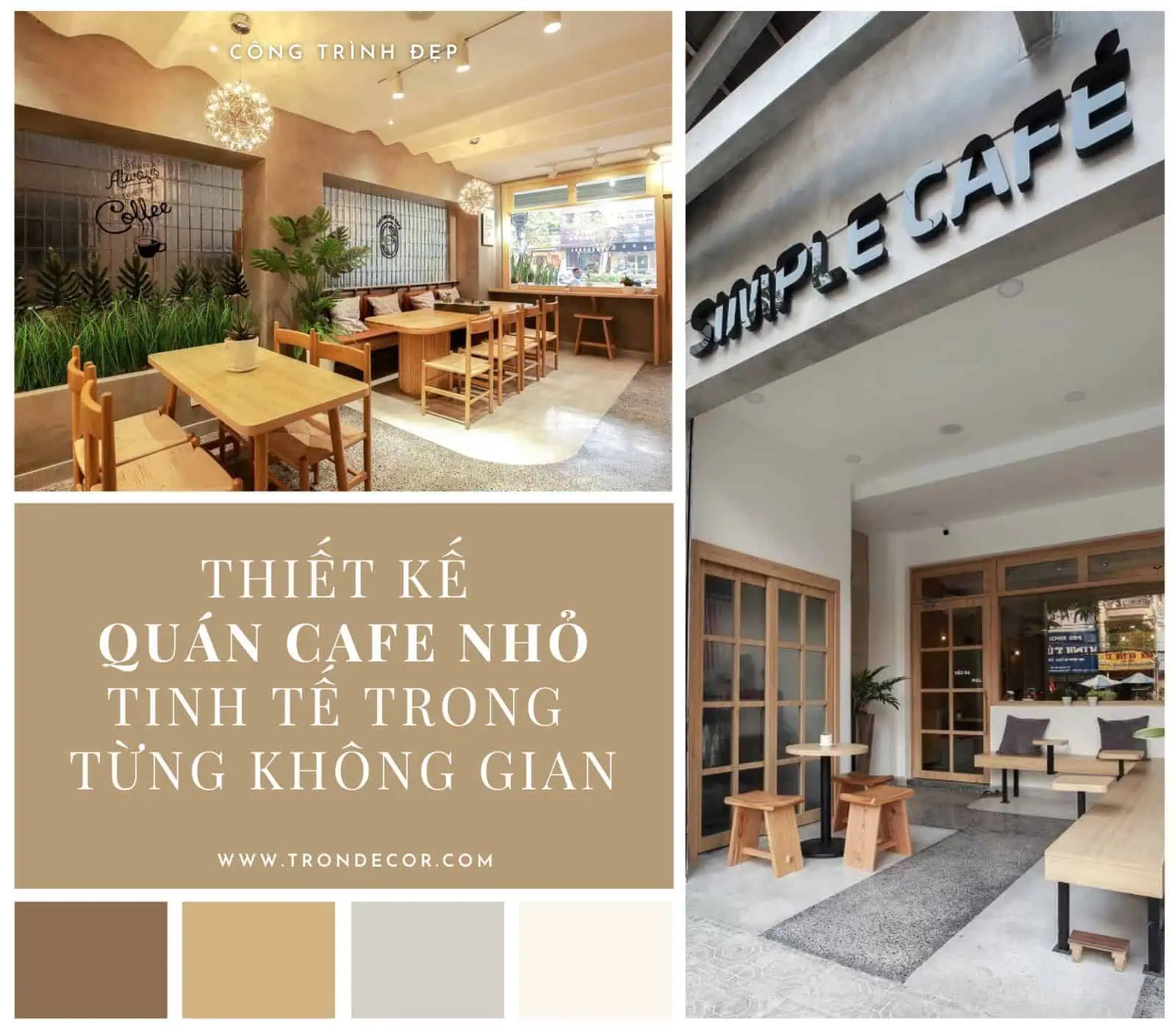 Quán cafe nhỏ tinh tế