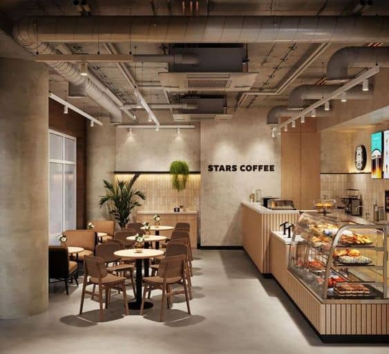 Mẫu thi công quán cafe nhỏ gọn và tiện lợi