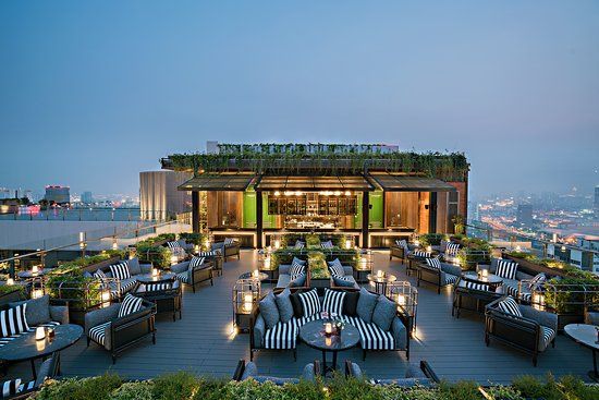Mẫu thi công quán cafe sân thượng đẹp và sang trọng