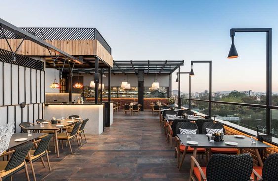 Mẫu thi công quán cafe sân thượng đẹp và hiện đại