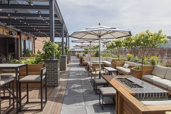 Thi công quán cafe sân thượng đẹp và sang trọng