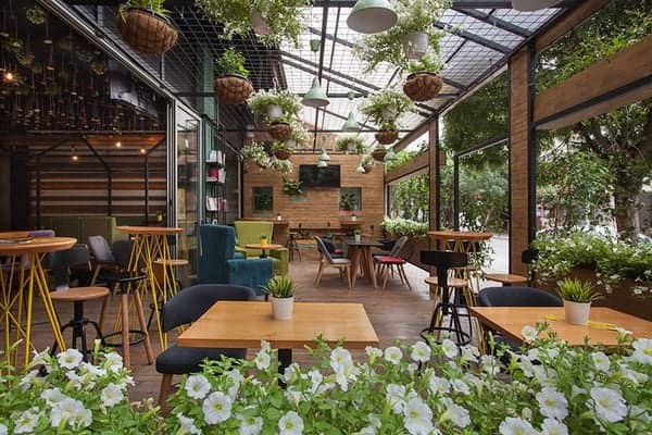 Hình ảnh quán cafe sân vườn 2