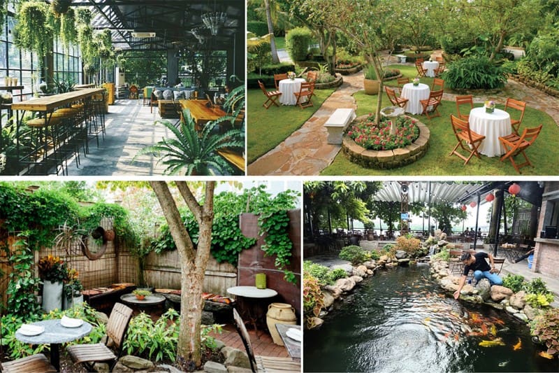 Hình ảnh quán cafe sân vườn 8