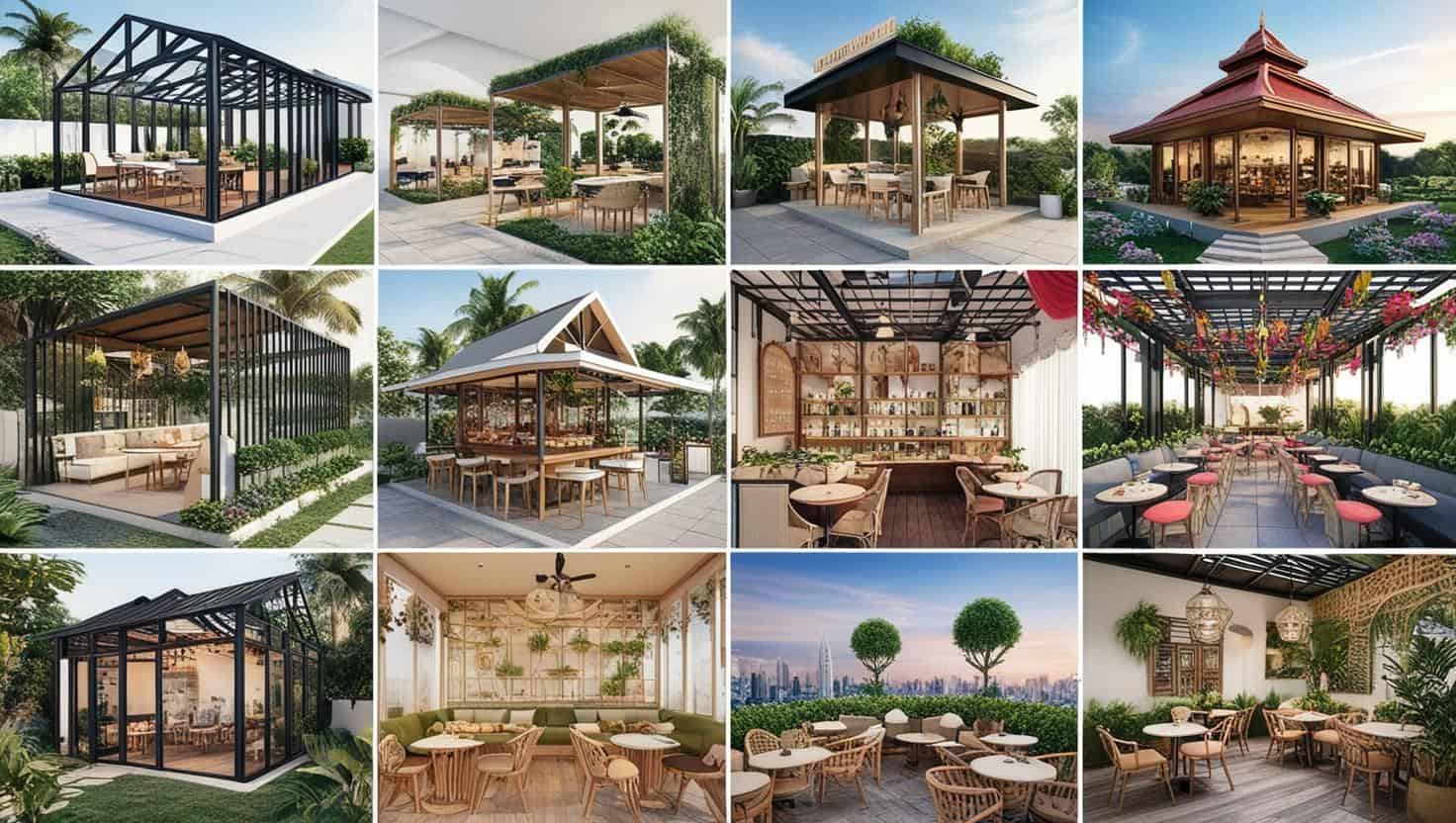 thi công quán cafe sân vườn (5) thi công quán cafe sân vườn (5)