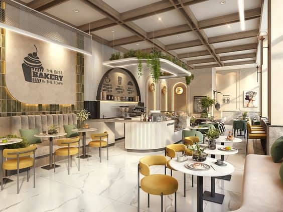 Mẫu thi công quán cafe sang trọng hiện nay
