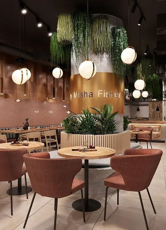 Thi công quán cafe sang trọng liên hệ ngay 0906.157.879 để nhận ưu đãi! 9 Thi công quán cafe sang trọng đẹp với cây xanh