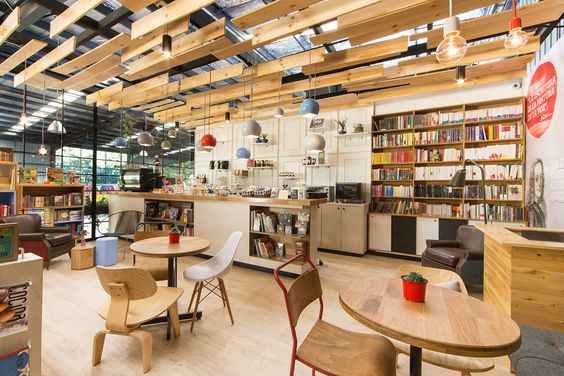 Mẫu thi công quán cafe và sách đẹp giá rẻ tại TPHCM