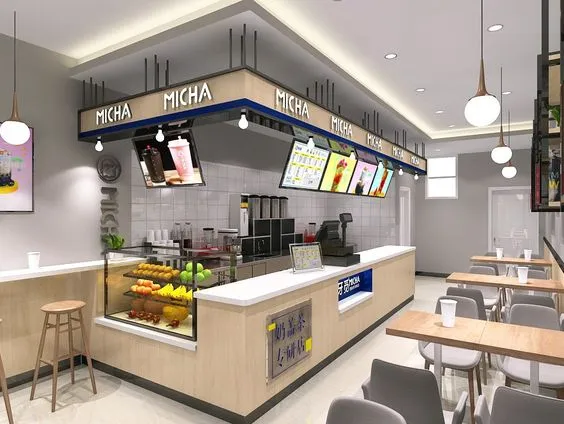 Mẫu thi công quán nước ép trái cây trọn gói giá rẻ tại TPHCM.