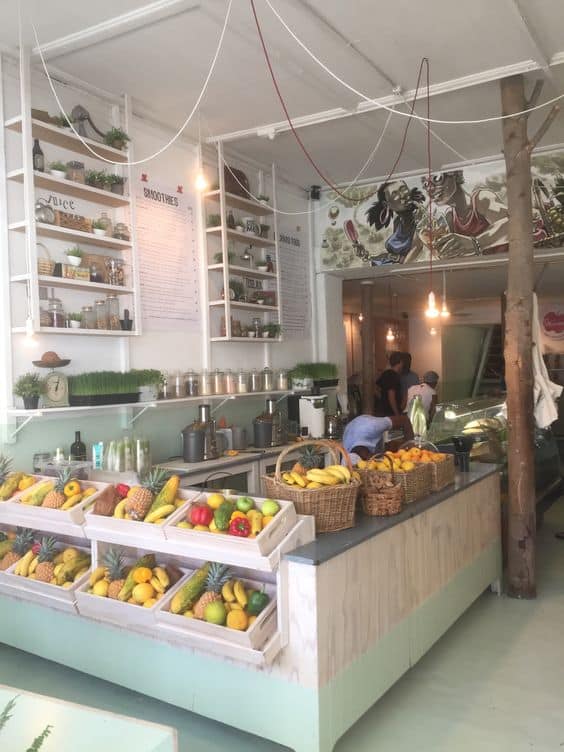 Thi Công Quán Nước Ép Trái Cây 8 Ý Tưởng Trang Trí Độc Đáo và Ấn Tượng 6 Thi công quán nước ép trái cây thu hút khách hàng