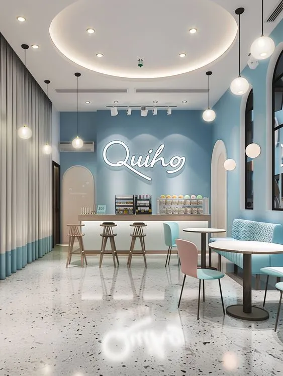 Thi Công Quán Trà Sữa Đẹp Mắt Liên Hệ Ngay 0906.157.879 Để Được Tư Vấn! 12 Mẫu thi công quán trà sữa hiện đại, đẳng cấp
