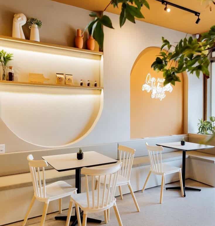 Mẫu thi công quán trà sữa đẹp hiện nay