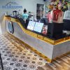 Thi công quầy bar quán cafe - Thiết kế mẫu quầy bar đẹp theo yêu cầu QB009